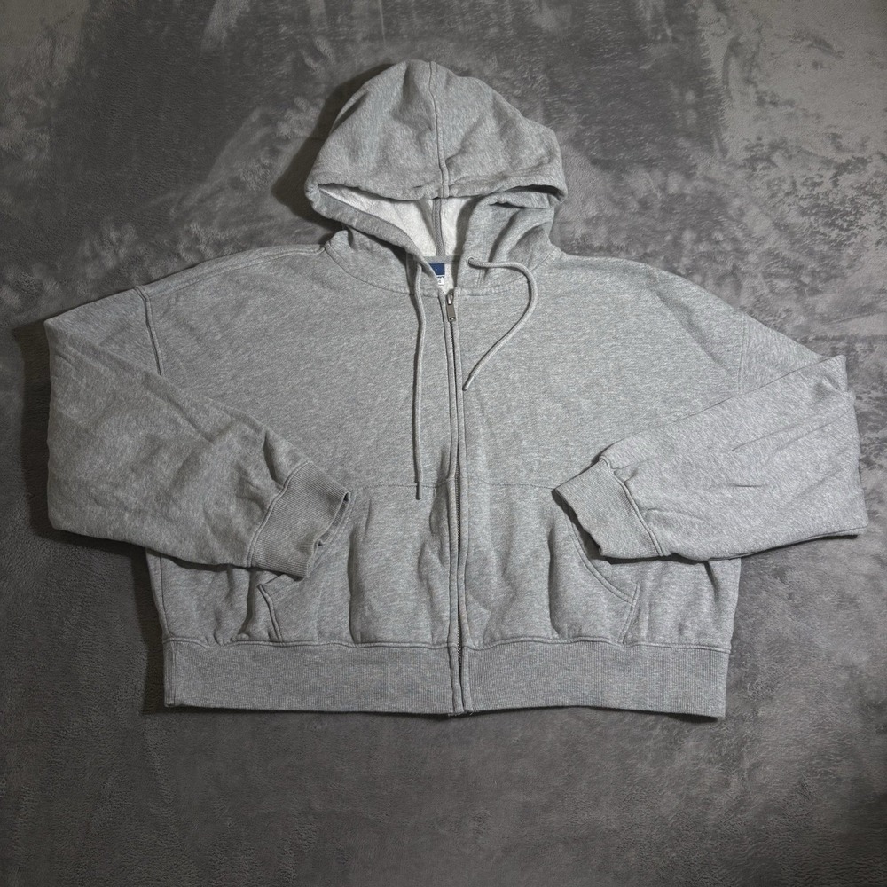 Old Navy Dynamic Full Zip Crop top Hoodie Women's Size Large Lounge